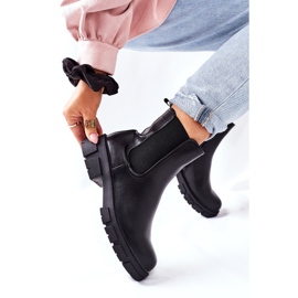 S.Barski Női fekete meleg csizma Jodhpur csizma rulett 2