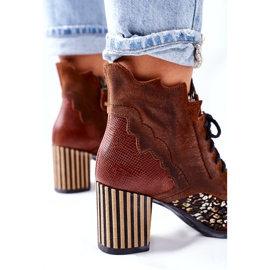 Női csizma Bőr Maciejka Barna 03190-02 1