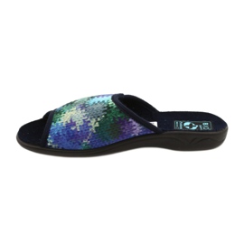 Női papucs Adanex 26264 Sweet sötétkék kék zöld 1