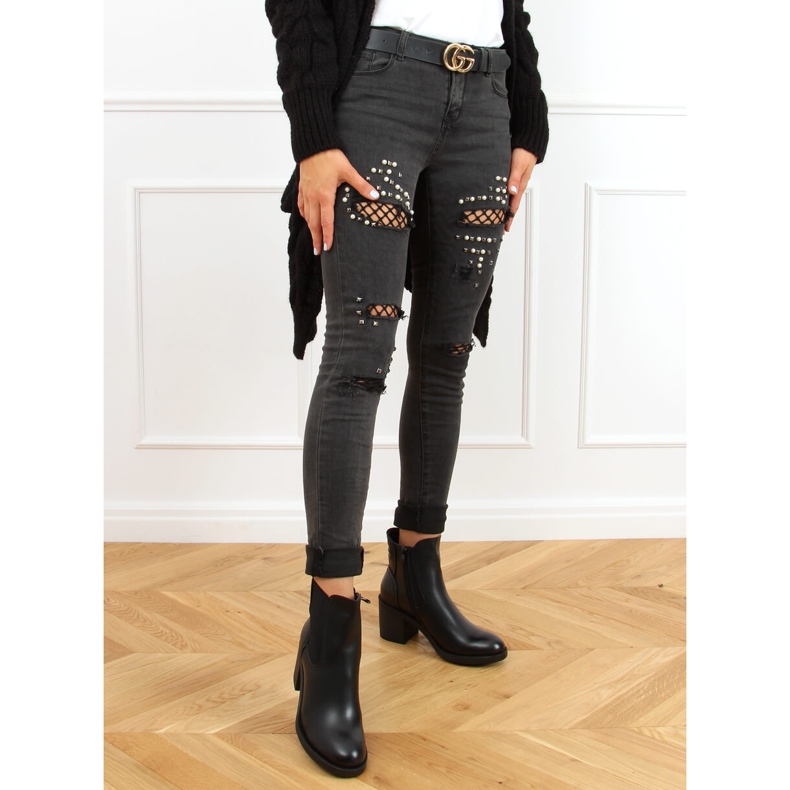 Fekete Chelsea csizma, fekete 9565 Fekete 1