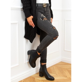 Fekete Chelsea csizma, fekete 9565 Fekete 2