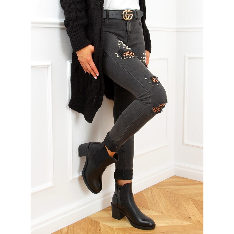 Fekete Chelsea csizma, fekete 9565 Fekete 2