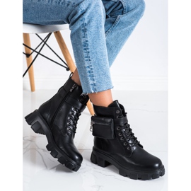 SHELOVET Meleg dolgozók zsebbel fekete 1