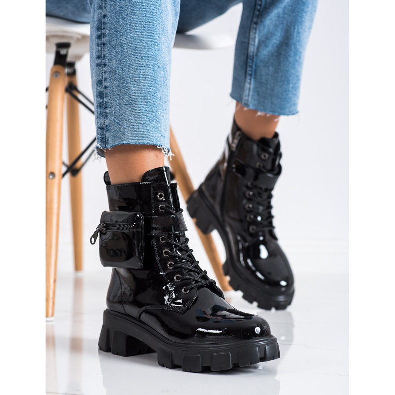 Weide Lakkozott munkások zsebbel fekete 2