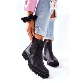 Fekete Chelsea csizma Fekete Nicole 2672 2