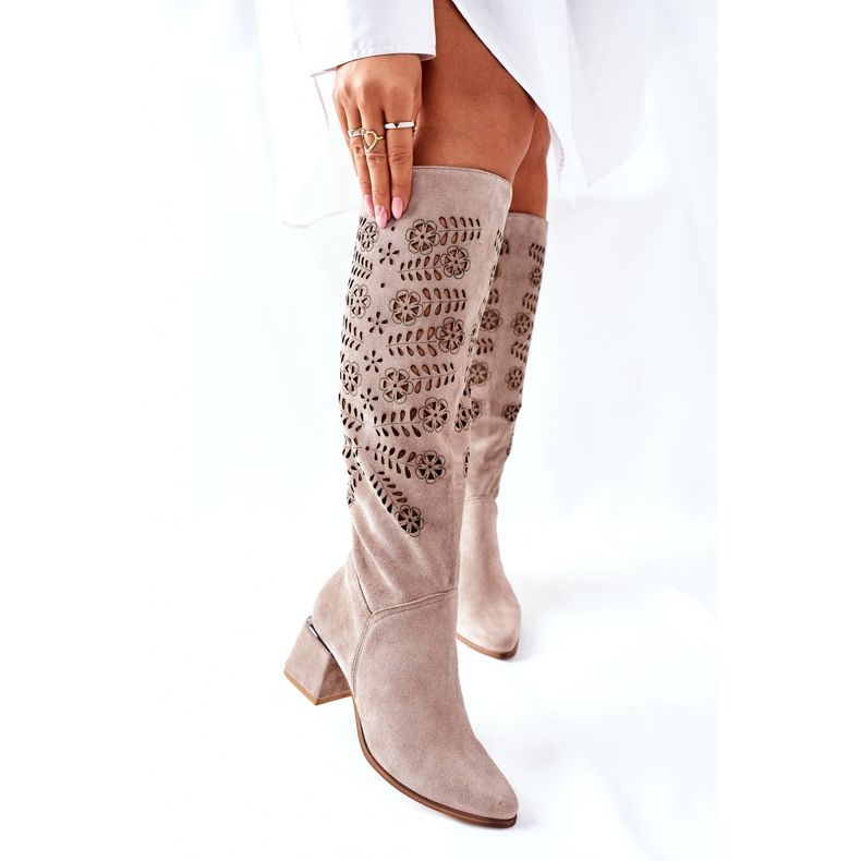 Lewski Shoes Suede Lewski csizma áttört barna Romena 2