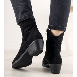 Fekete női csizma Tello Cruz cowboy akcentussal 1