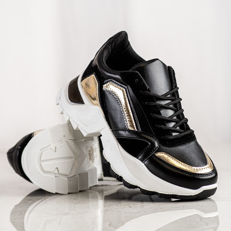 SHELOVET Stílusos cipők fekete 1