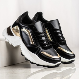 SHELOVET Stílusos cipők fekete 2