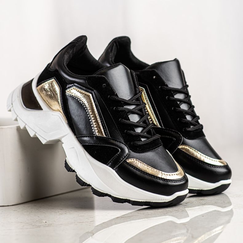 SHELOVET Stílusos cipők fekete 2