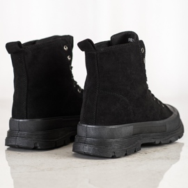 Seastar Magas velúr cipők fekete 1