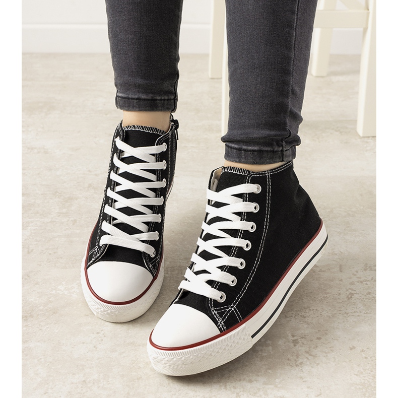 Fekete Mediana bokacipő 1