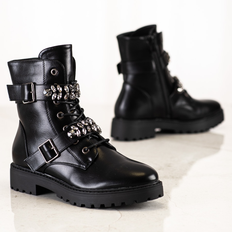 Bestelle Meleg dolgozók kristályokkal fekete 2