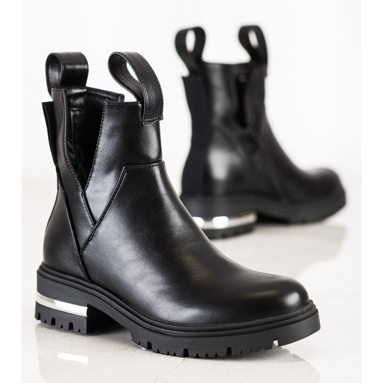 Seastar Meleg csizma kivágással fekete 1 Seastar Meleg csizma kivágással fekete 1