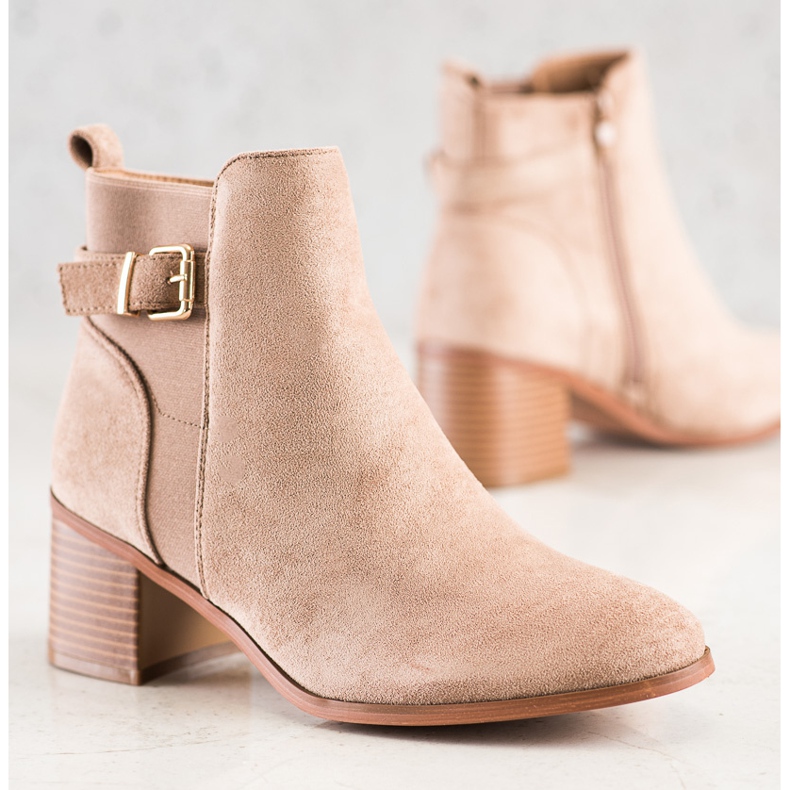 Seastar Elegáns csizma csattal barna 2