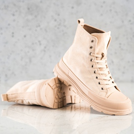 Seastar Magas velúr cipők bézs 1