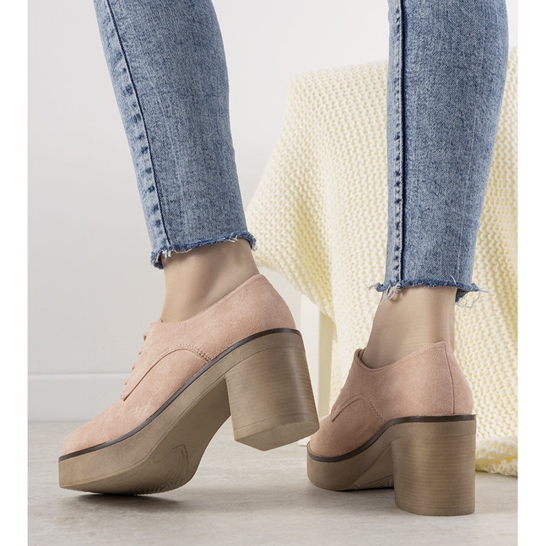 Rózsaszín fűzős bokacsizma a Cortona oszlopon 1 Rózsaszín fűzős bokacsizma a Cortona oszlopon 1