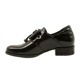 Fekete cipő íjjal Sergio Leone PB260 1