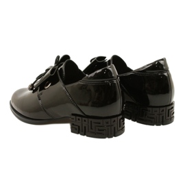 Fekete cipő íjjal Sergio Leone PB260 3