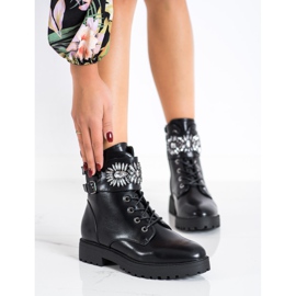 Bestelle Stílusos munkások kristályokkal fekete 1