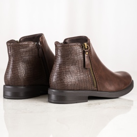 Clowse Alkalmi Snake Print csizma barna 1
