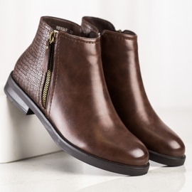 Clowse Alkalmi Snake Print csizma barna 2