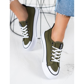 Női cipők Big Star II274024 zöld 2