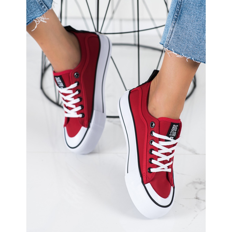 Női cipők Big Star II274025 piros 1