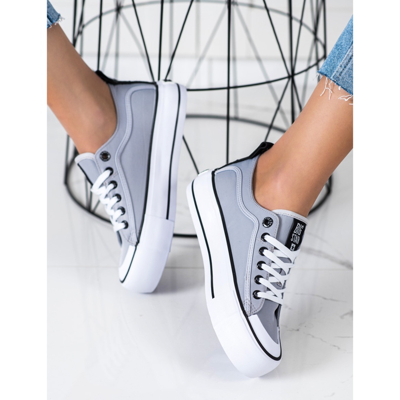 Női cipők Big Star II274023 szürke 2