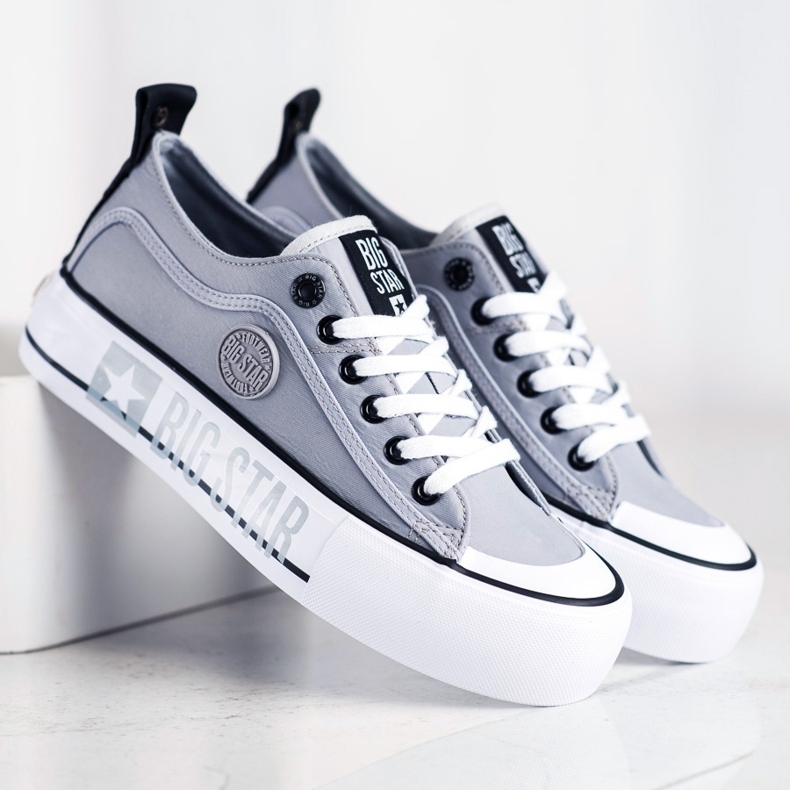 Női cipők Big Star II274023 szürke 1