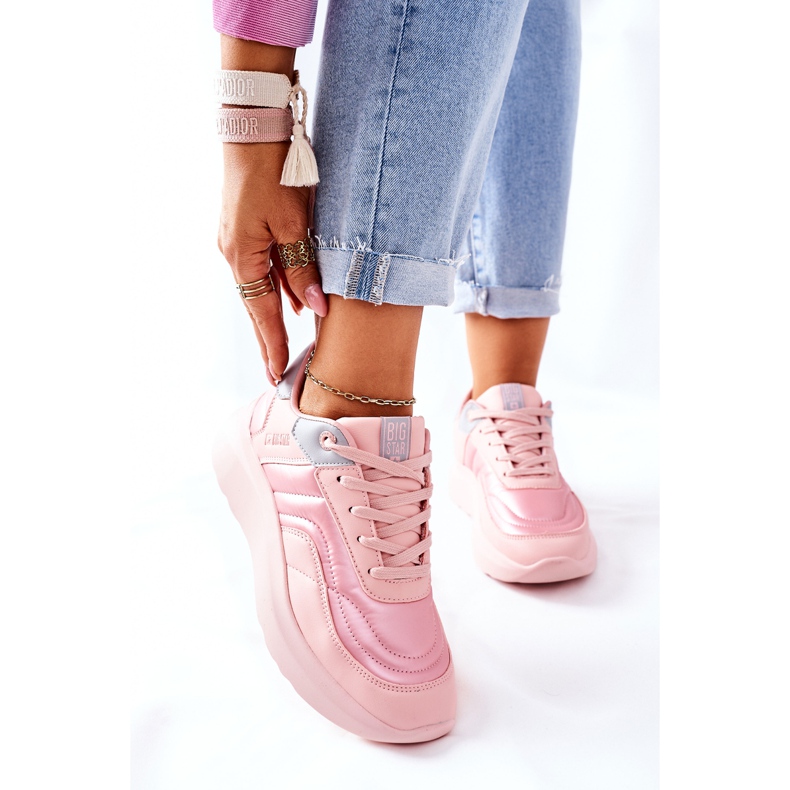 Női sportcipő Memory Foam Big Star II274333 Pink rózsaszín 1