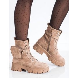 Velúr munkások VINCEZA zsebbel bézs 2