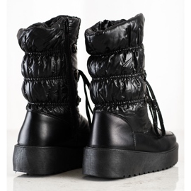 S. BARSKI Stylowe Śniegowce S.BARSKI fekete 1