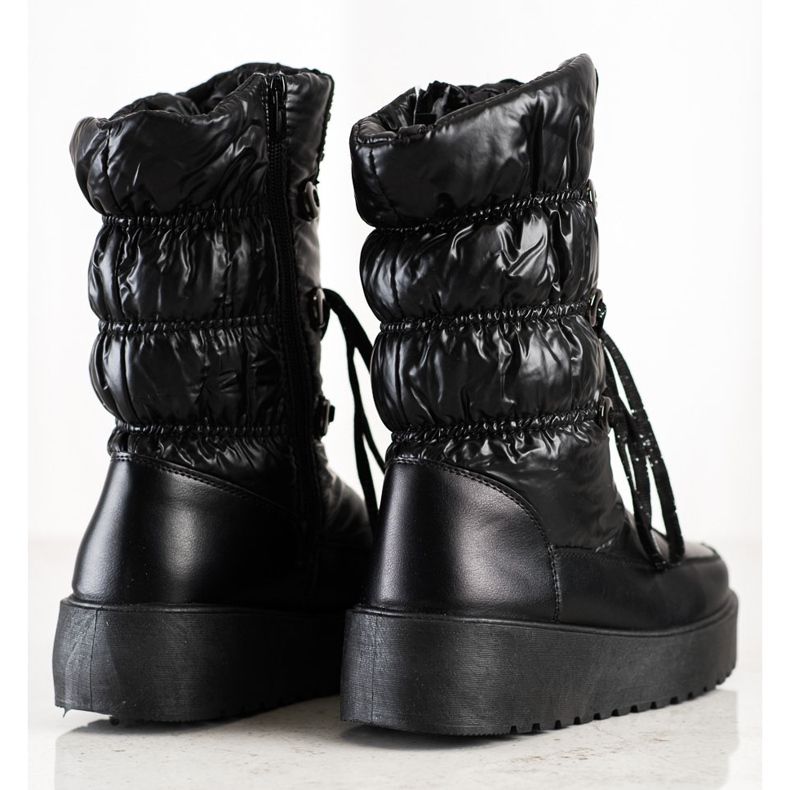 S. BARSKI Stylowe Śniegowce S.BARSKI fekete 1