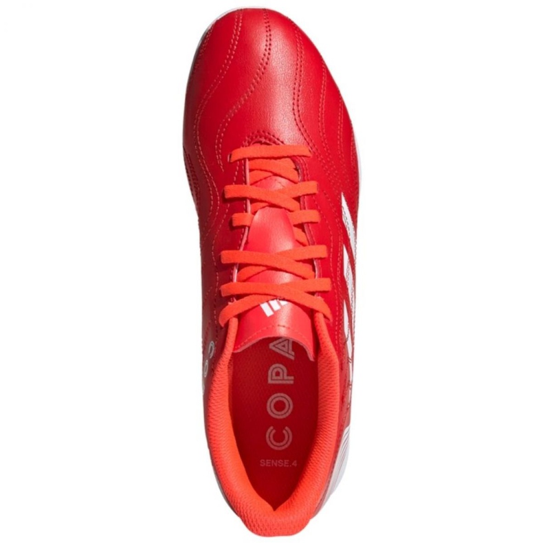 Adidas Copa Sense.4 In M FY6181 futballcipő piros narancs és vörös 1