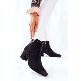 Vinceza Női csizma Suede Black Brinlack fekete 2