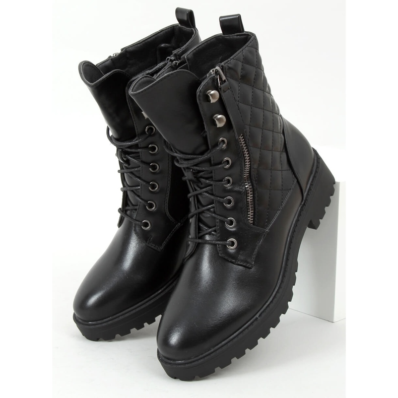 Fekete steppelt munkások XJ-65 Fekete 1