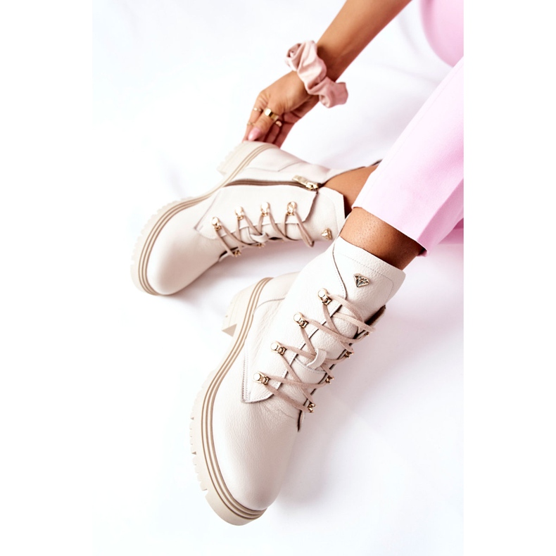 Női csizma Velúr bézs Nicole 2674 2