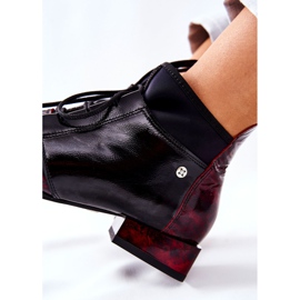 Bőrcsizma Maciejka 04744-29 Márványozott golyó fekete piros 2 Bőrcsizma Maciejka 04744-29 Márványozott golyó fekete piros 2