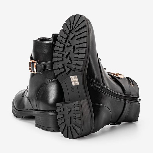 Fekete Versi lapos sarkú munkáscsizma 1