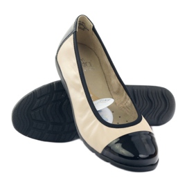 Caprice balerina női cipő 22152 fekete barna 3