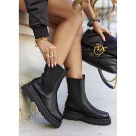 S.Barski Női magas csizma Jodhpur Black Belive fekete 2