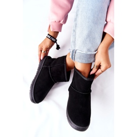 Női bőr hócsizma Big Star II274440 Fekete 2