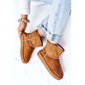 Női bőr hócsizma Big Star II274441 Teve barna 1