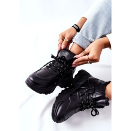 Női fekete meleg cipők Hócsizma Kaphia 1