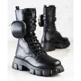 Bestelle Divatos csizma zsebbel fekete 1