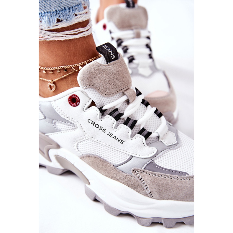 Cross Jeans Női sportcipő Cross farmer fehér és szürke II2R4020C 1
