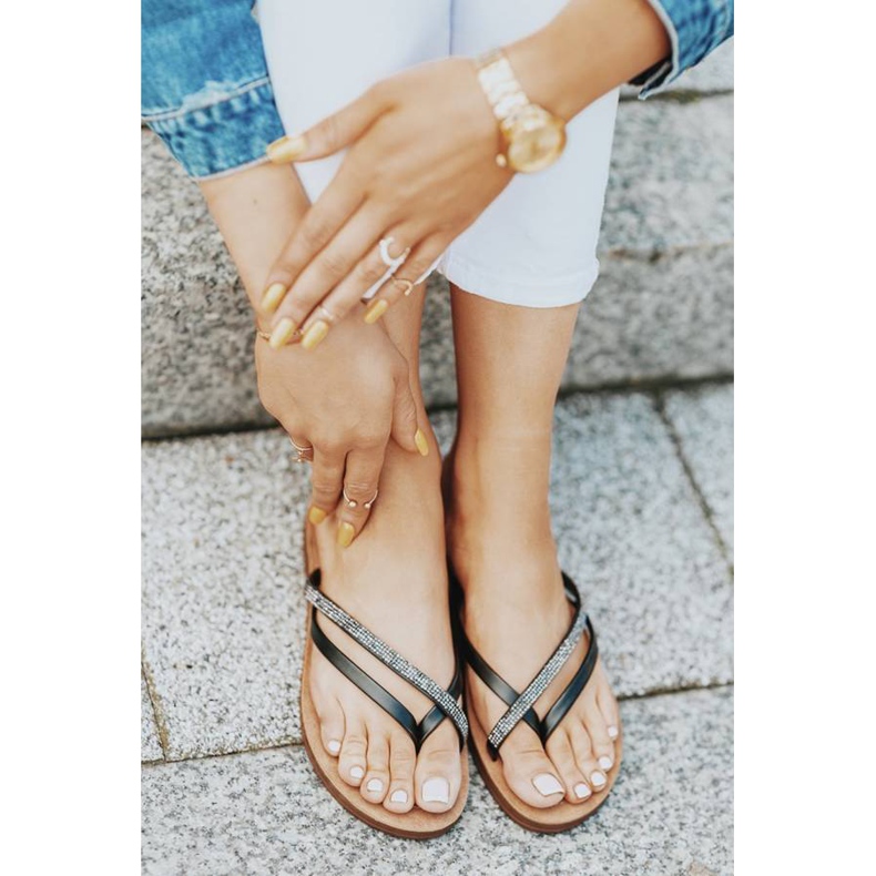 Black Beach Party papucsok fekete 1