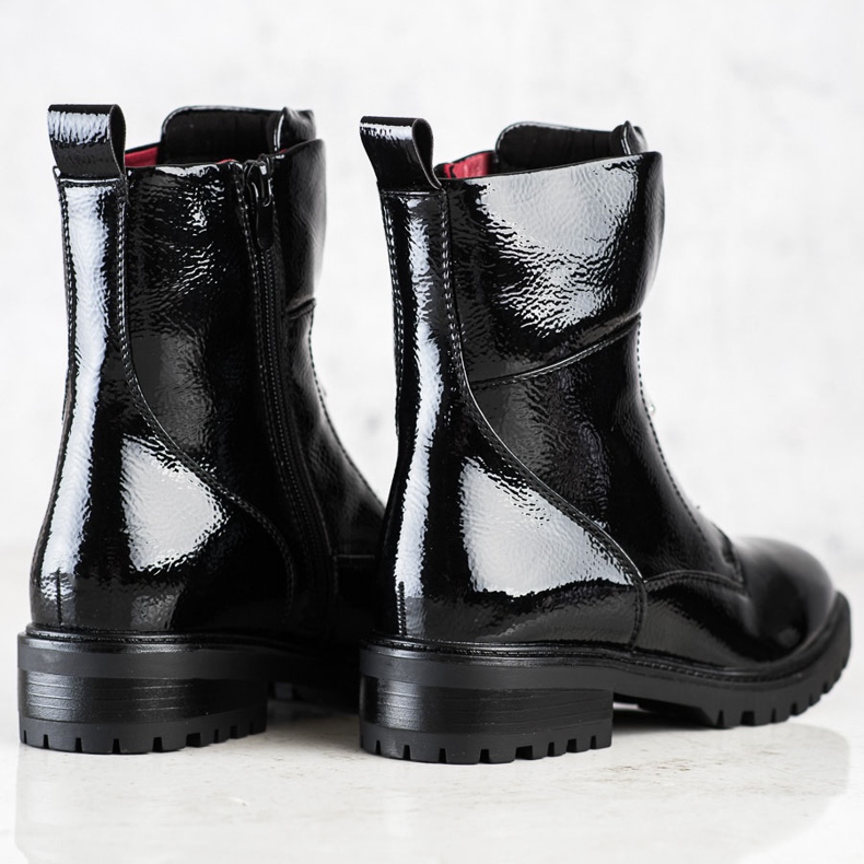 Erynn Lakkozott munkások a csúszkán fekete 1