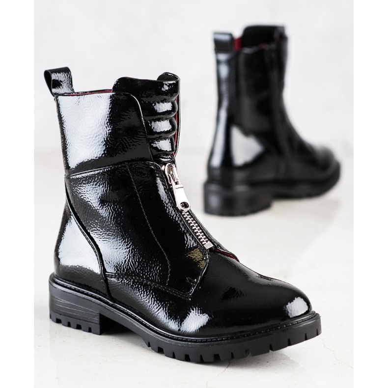 Erynn Lakkozott munkások a csúszkán fekete 2